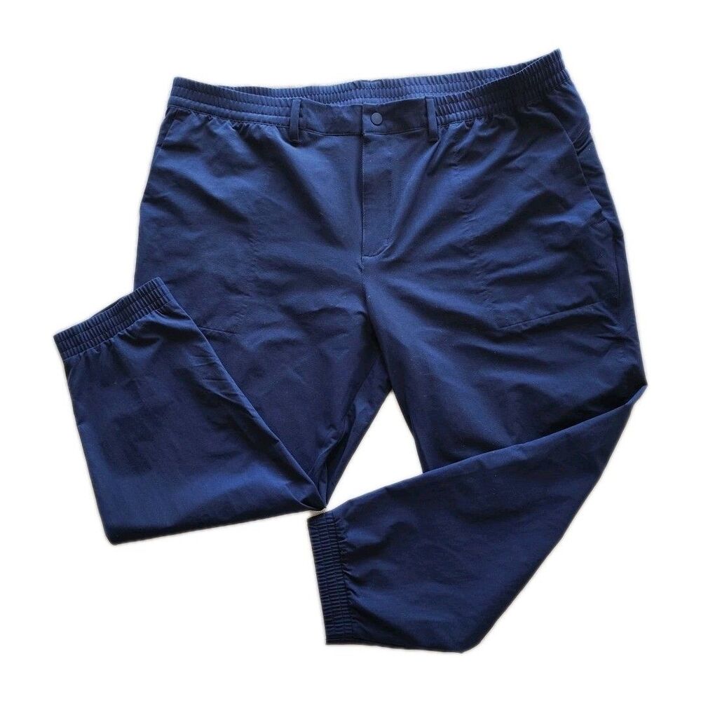 Adidas IA4771 Men's 42X30 Navy Blue Commuter Golf Pants Athletic Refinement NEW